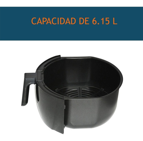Imagen 2 de 5 de Freidora Eléctrica De Aire 6.1 L Elite Platinum Pack Con 2