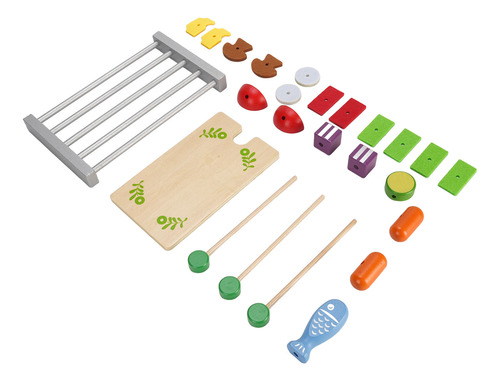 Parrilla De Madera Para Niños, Barbacoa Interactiva, Barbaco