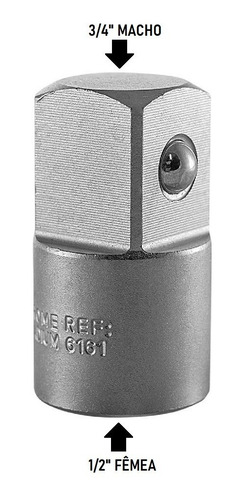 Adaptador Para Soquetes 1/2 F X 3/4 M Waft 6161