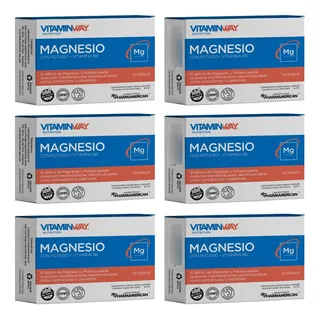 Magnesio Vitamin Way X 30 Caps, Pack X 6 Cajas