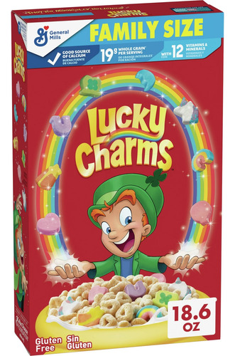 Lucky Charms Marshmallows Cereal Americano Family Size 2pack