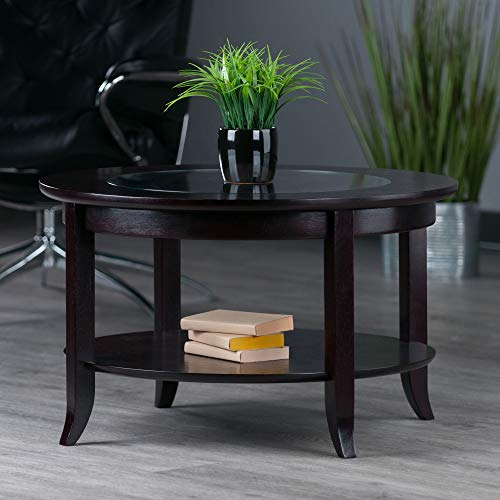Winsome Wood Round Coffee Table Espresso