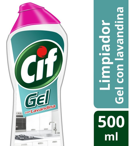 Cif Gel Ultra Blanco Limpiador Liquido Con Lavandina 500 Ml