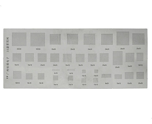 Imagen 1 de 2 de Stencil Bga Reballing Universal 33 En 1