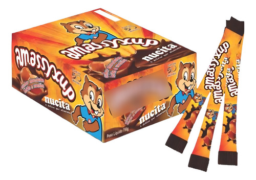 Amassyxup Nucita Chocolate Caixa C/ 50 Unidades