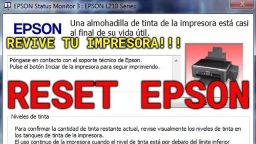 Reset Almohadillas Epson L380 L3250 L3150 Xp2101 L395 L1250