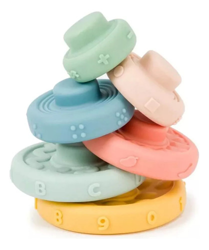 Juegos Anillos Para Apilar Torres Didáctico Bebes Niños