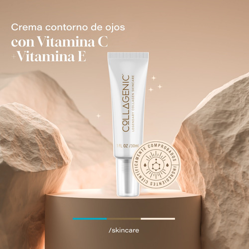 Imagen 2 de 7 de Crema Contorno De Ojos Y Labios 30ml Vitamina C, Vitamina E