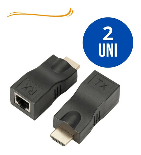 Adaptador Extensor Hdmi Cabo Rj45 Transmissão 30m