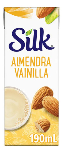 Bebida Vegetal Silk Vainilla 6 Piezas De 190 Ml C/u