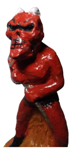 Combo Exu Caveira Do Inferno João Caveira Imagem Umbanda Vermelho