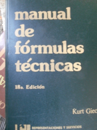 Manual De Fórmulas Técnicas Kurt Gies