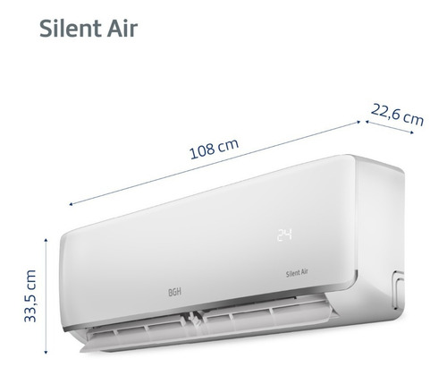 Aire acondicionado BGH Silent Air split frío/calor 5500 frigorías blanco 220V BS65WCCR