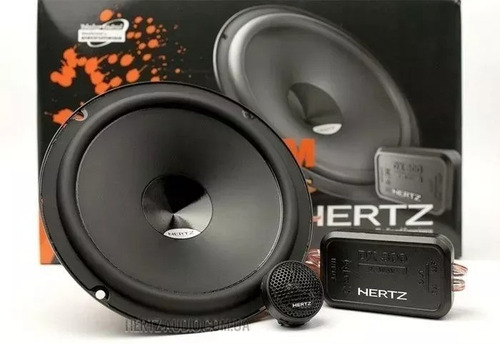 Kit de altavoces Hertz Dsk 165.3, 160 W Rms, 6 pulgadas, 2 vías, color negro