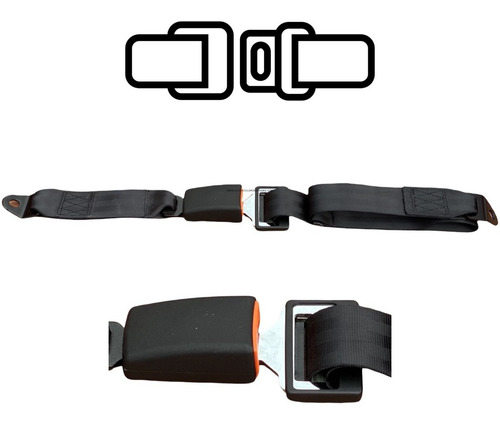 Juego Cinturones De Seguridad 2 Puntos Universal 5 Piezas