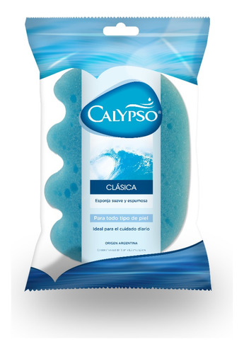 Esponja De Baño Calypso Clasica Vegetal Suave Piel Delicada