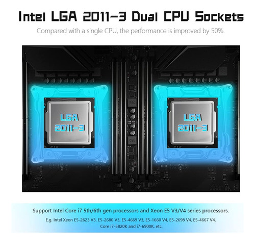 Machinista X99 Dual Cpu Plotardboard, Intel Gen) Lga 2011-v3