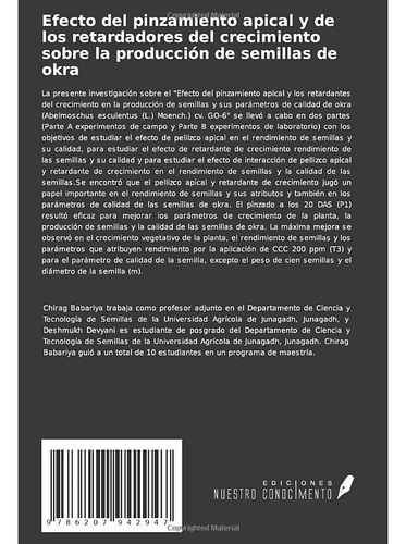 Efecto Del Pinzamiento Apical Y De Los Retardadores Del Crec