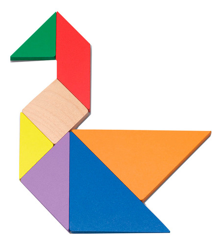 Cayro Tangram De Madera Juego De Mesa Infantil Caja Metálica
