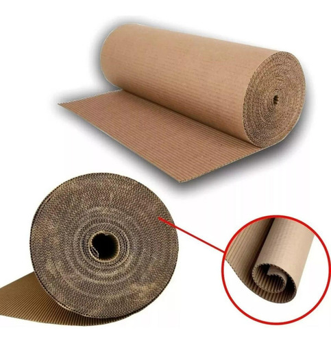 Rolo Papel Papelão Ondulado Obra Mudança Forração 60cm X 10m