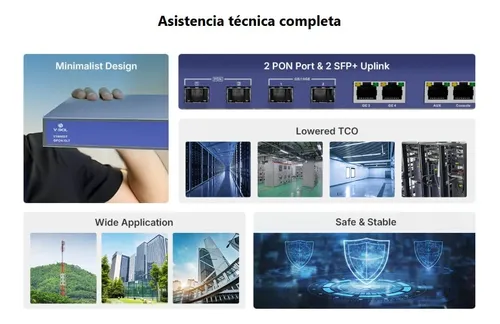 V1600gt, Olt Gpon Con Uplinks 10g Y Hasta 256 Onus, Vsol