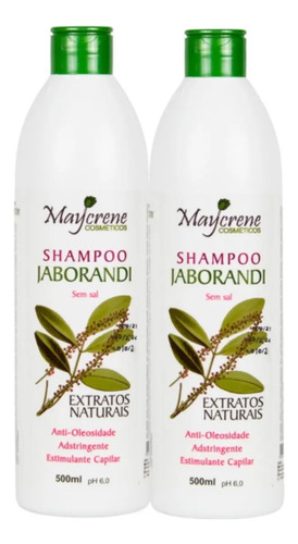 2 Shampoo Antiqueda Anti Oleosidade Jaborandi Maycrene