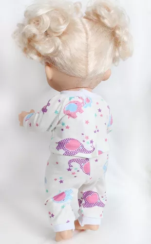 Roupa boneca Baby Alive Pijama curto menina - Pequena Stella Ateliê -  Pijama para Bebês - Magazine Luiza