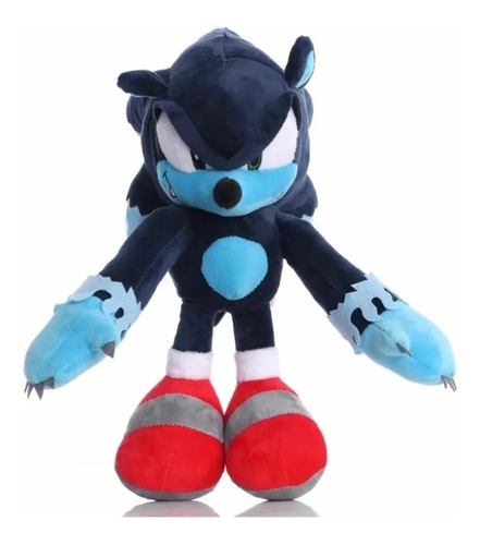 Excelente Peluche Sonic Lobo Sombra Azul Oscuro