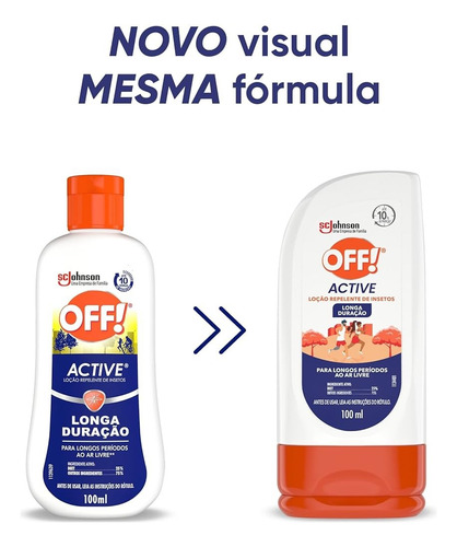 Repelente Loção Off! Active Longa Duração Squeeze 100ml