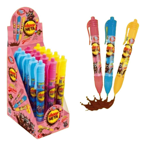 Chocolate Choco Neta Caneta C/ Creme De Chocolate Cx C/ 15un