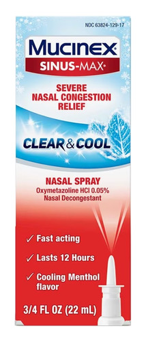 Mucinex Sinus Max Clear & Cool - Spray