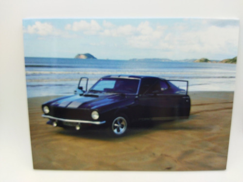 Placa Ford Mustang Black 27x20cm Decoração Coleção Cars