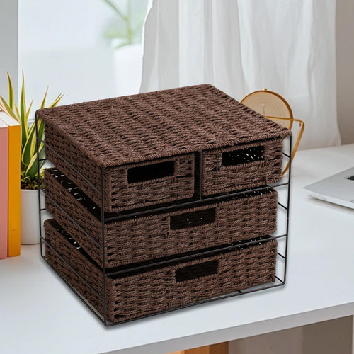 Caja De Almacenamiento De Papel Tipo De Cajón De Gran