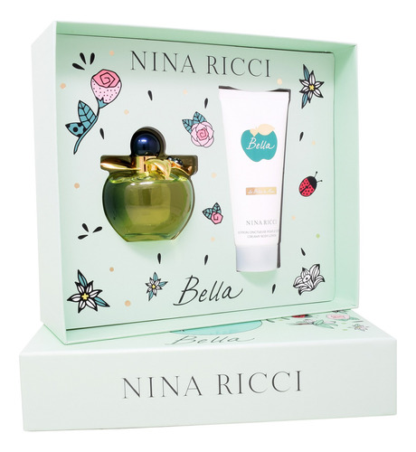 Set Nina Ricci Bella 2pz 80ml Edt Spray/ Body Lotion 100ml