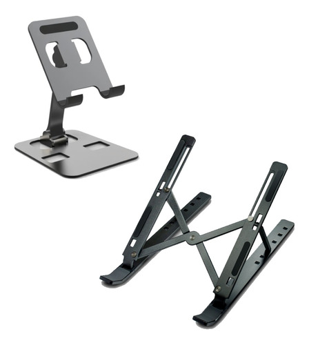 Kit Soporte Para Notebook + Soporte Para Celular Home Office