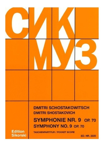 Symphony No.9, Op. 70, Pocket Score / Symphonie Nr.9 Op.70.