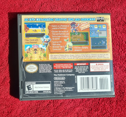 Pokémon Mystery Dungeon Explorers Of Time 2ds (Usado)