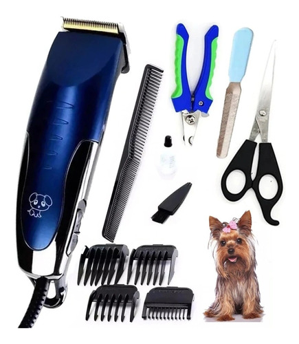 Maquina Cortar Pelo Perros Cortadora Canina + Accesorios !!