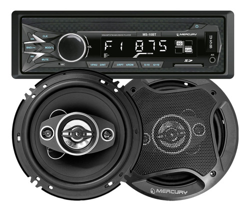 Stereo Combo Mercury Bluetooth Am Fm Parlantes 6 Pulgadas