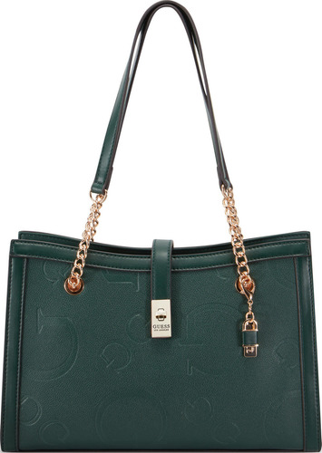 Bolsa Satchel Para Mujer Logo Estampado Factory Guess