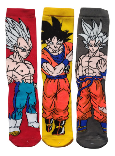 Calcetines Con Dibujos Animados Super Heroes Anime 3 Pares