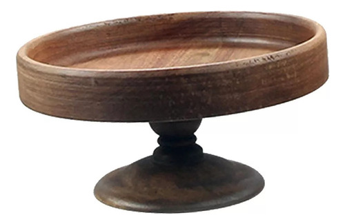 Soporte For Tartas De Madera Con Pedestal