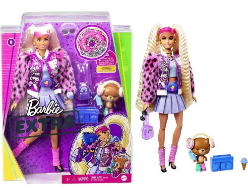 Muñeca Barbie Fashionista Extra N° 8 Original