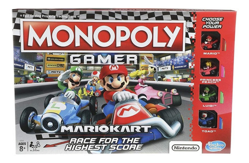 Monopoly Gamer Mario Kart Nintendo Nuevo Español Nintendo