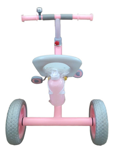 Triciclo Infantil Con Volante Ajustable Cantimplora 58 X 72 Color Rosa