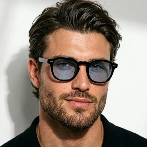 Oculos De Sol Redondo Premium Flexivel Old Money Original