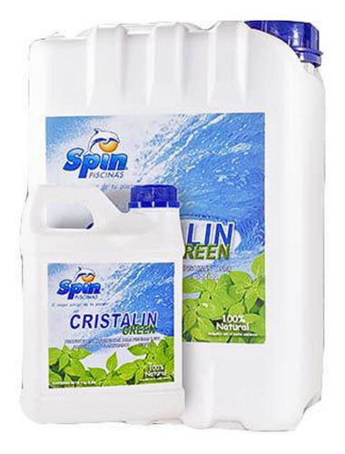 Cristalin Green Para Alberca 10 Litros Biodegradable Spin Ds Azul