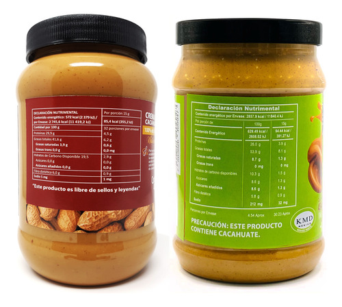 On+top 2pack Crema De Cacahuate Natural + Creamy Amaranto