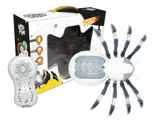 Araña Robot Spid Fire Luz Y Sonido Vapor A Control Spider