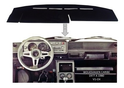 Cubretablero Caribe Volkswagen  Bordado 1977 - 1980